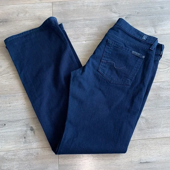 7 For All Mankind Indigo Bootcut Jean 28 - Picture 2 of 12
